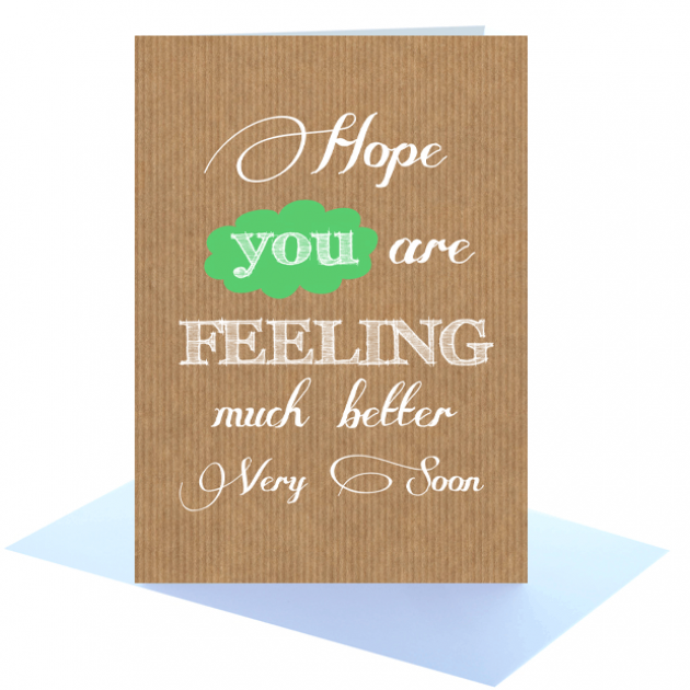 Hampers and Gifts to the UK - Send the Feeling Much Better Greeting Card